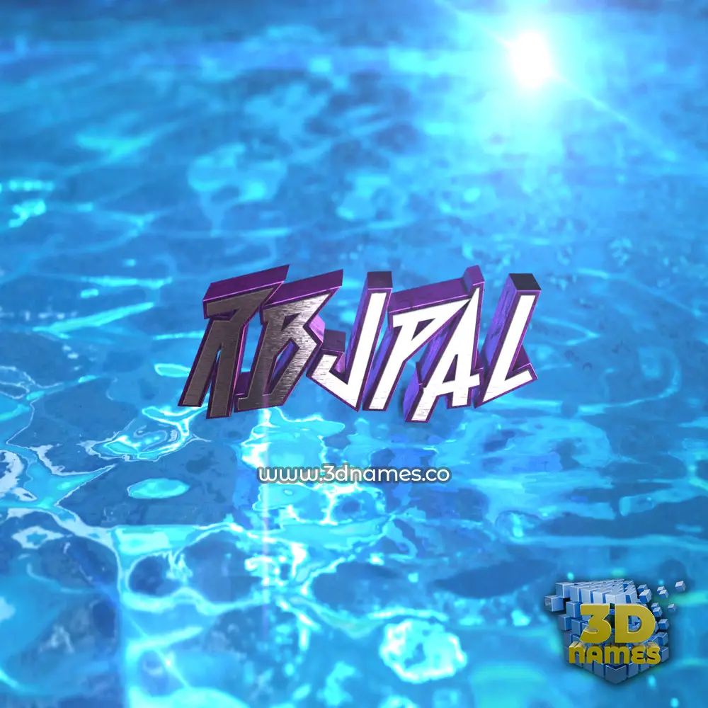 rbjpal in Water 2015 style - 3D name wallpaper
