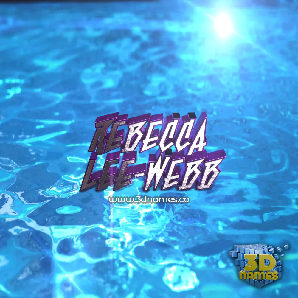 rebecca lee-webb in Water 2015 style - 3D name wallpaper