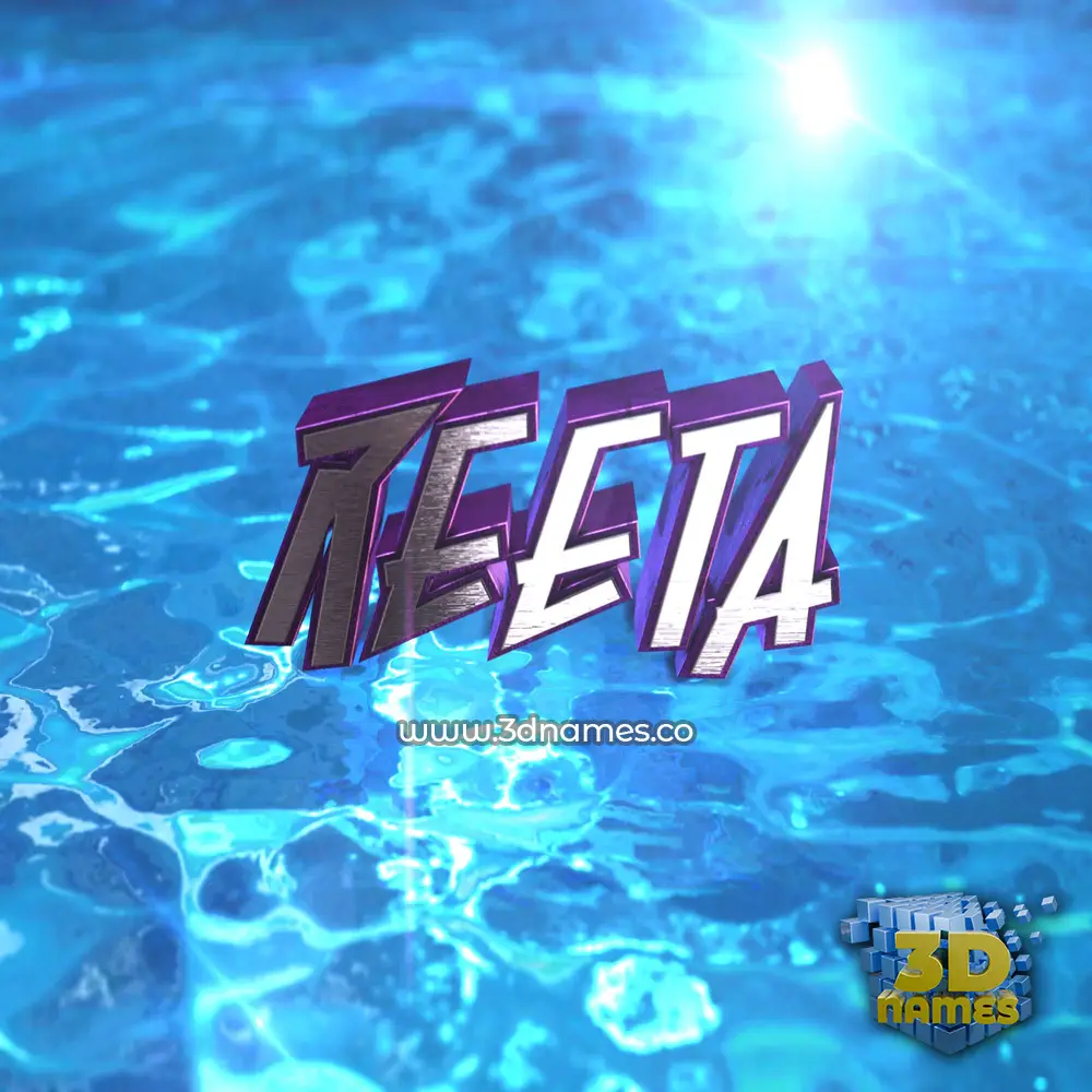 reeta in Water 2015 style - 3D name wallpaper