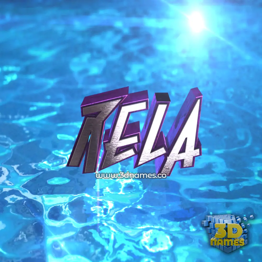 rela in Water 2015 style - 3D name wallpaper