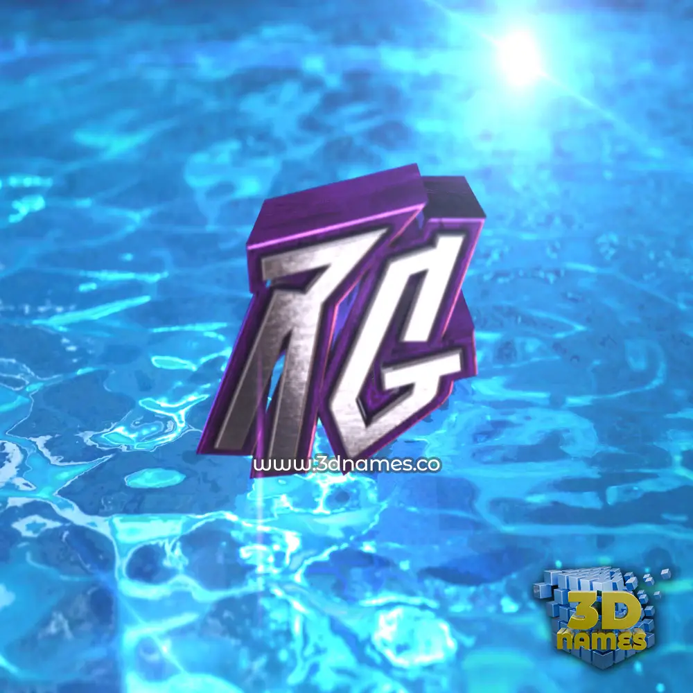 rg in Water 2015 style - 3D name wallpaper