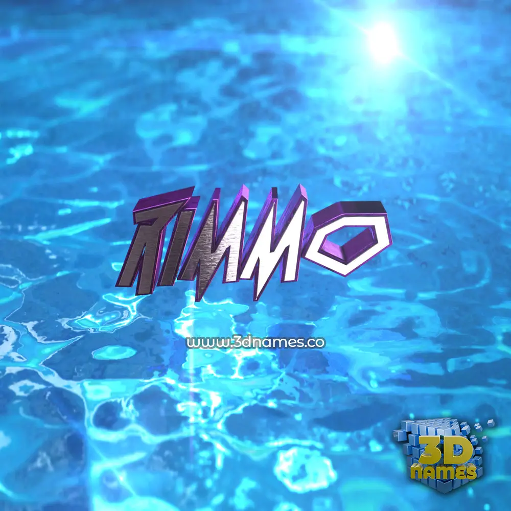 rimmo in Water 2015 style - 3D name wallpaper