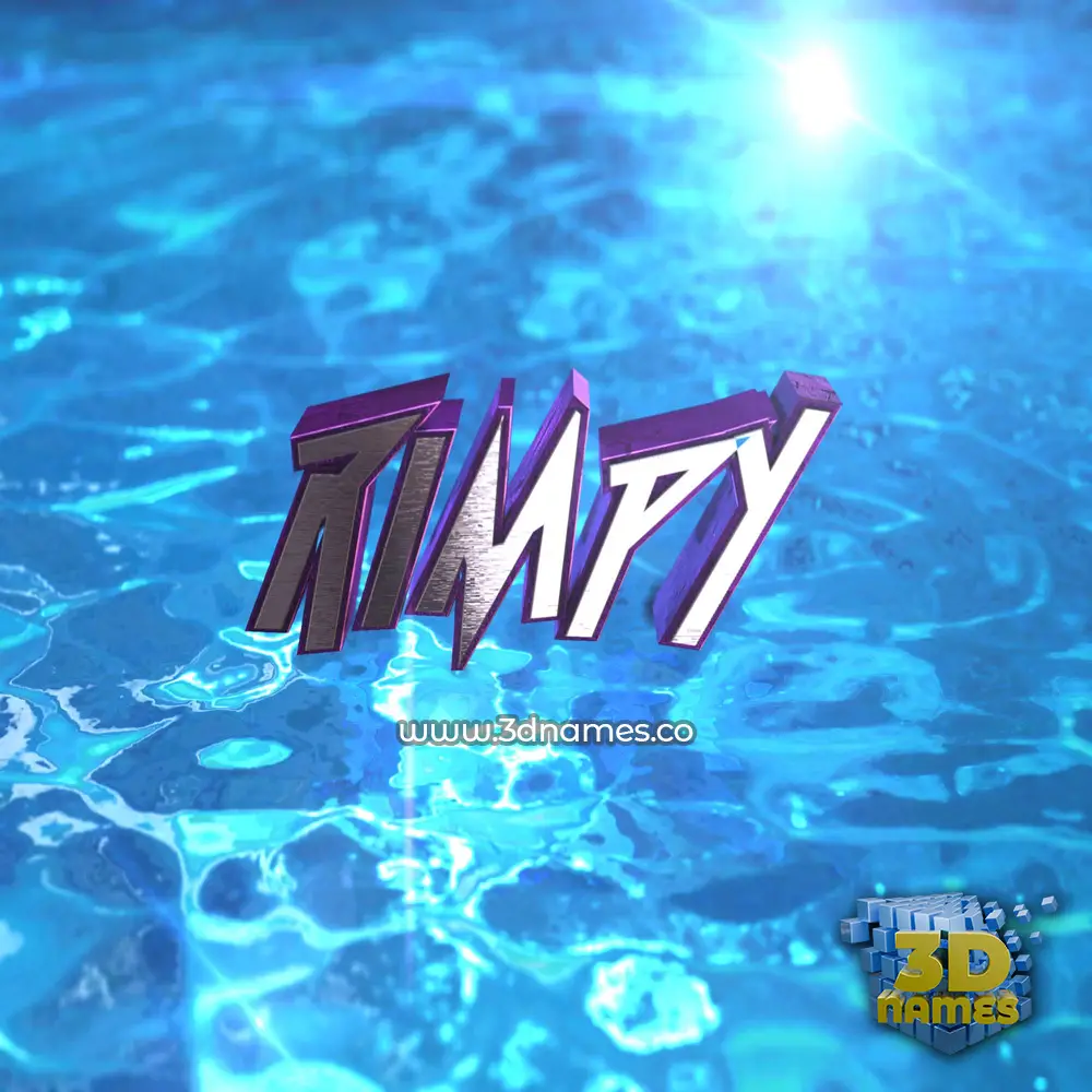 rimpy in Water 2015 style - 3D name wallpaper