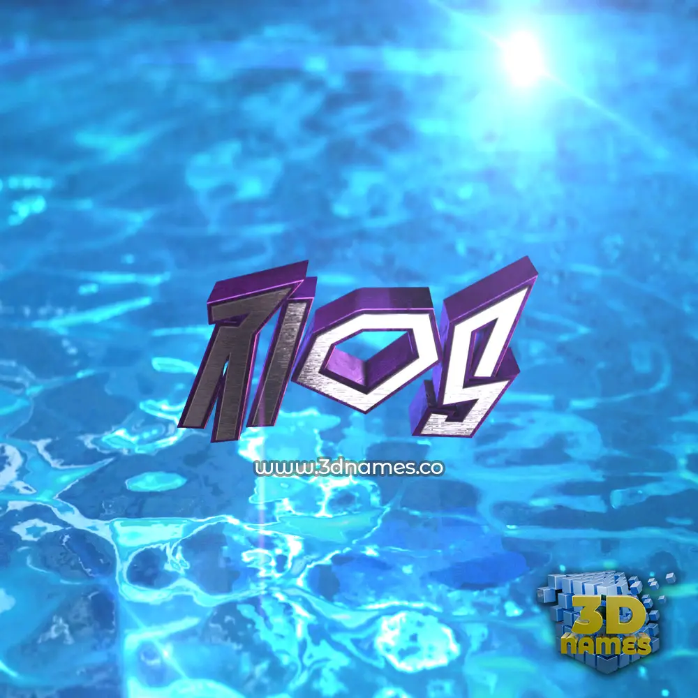 rios in Water 2015 style - 3D name wallpaper