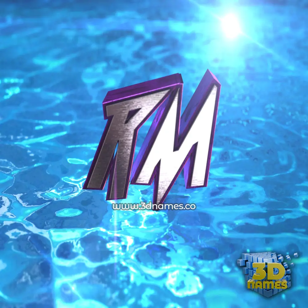 rm in Water 2015 style - 3D name wallpaper
