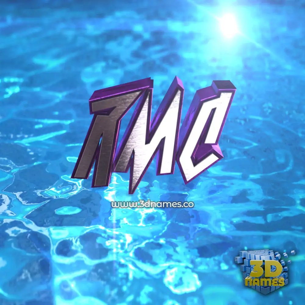 rmc in Water 2015 style - 3D name wallpaper