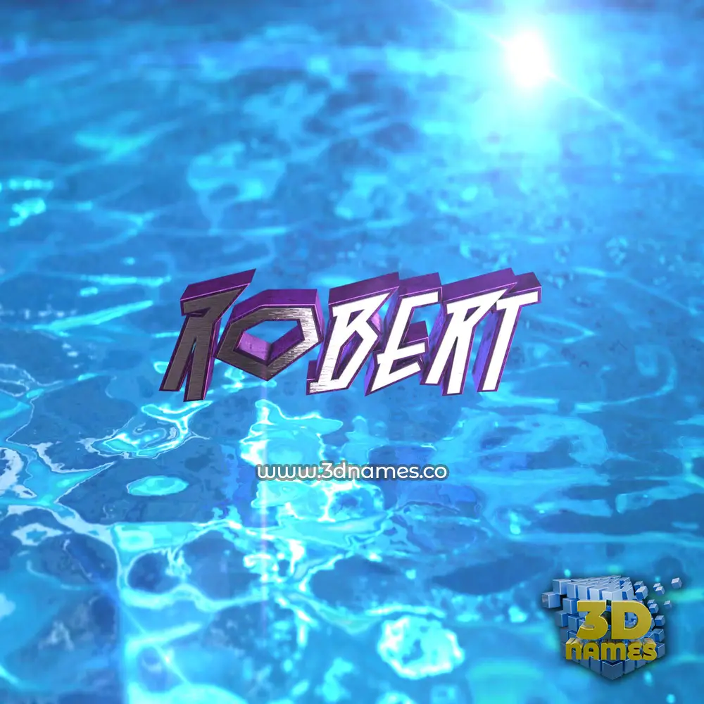 robert in Water 2015 style - 3D name wallpaper