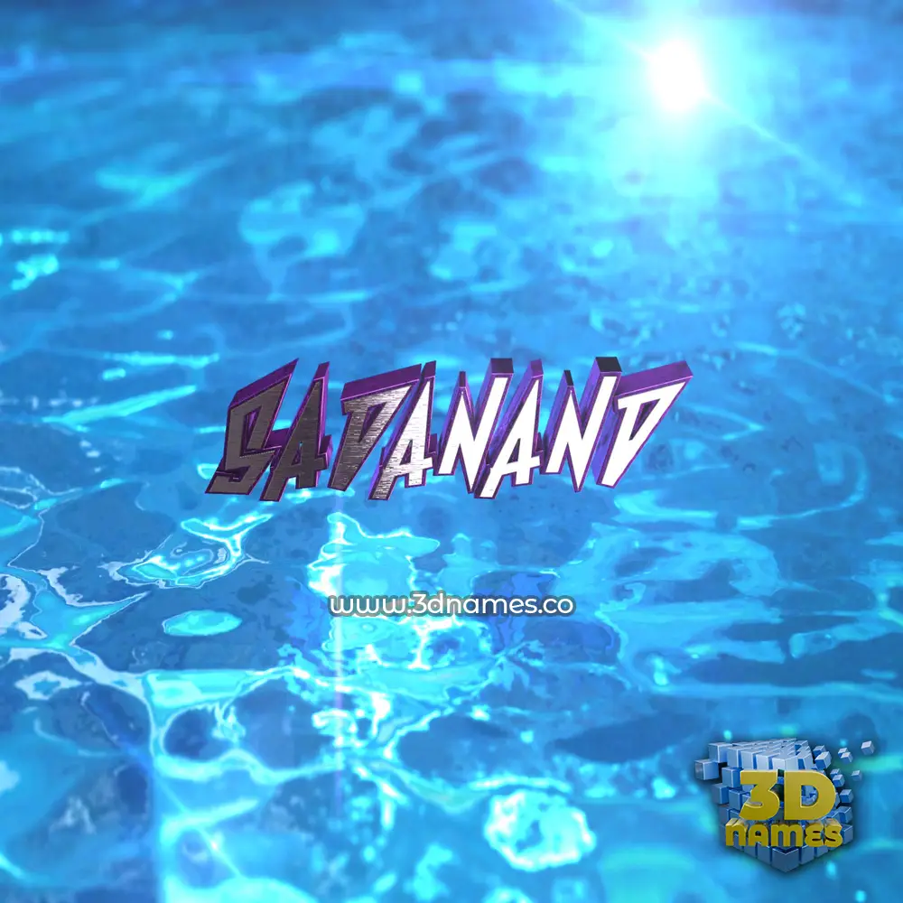 sadanand in Water 2015 style - 3D name wallpaper