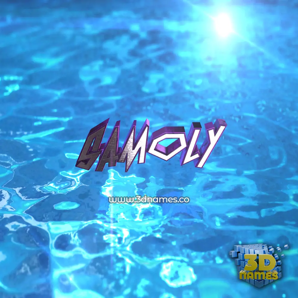 samoly in Water 2015 style - 3D name wallpaper