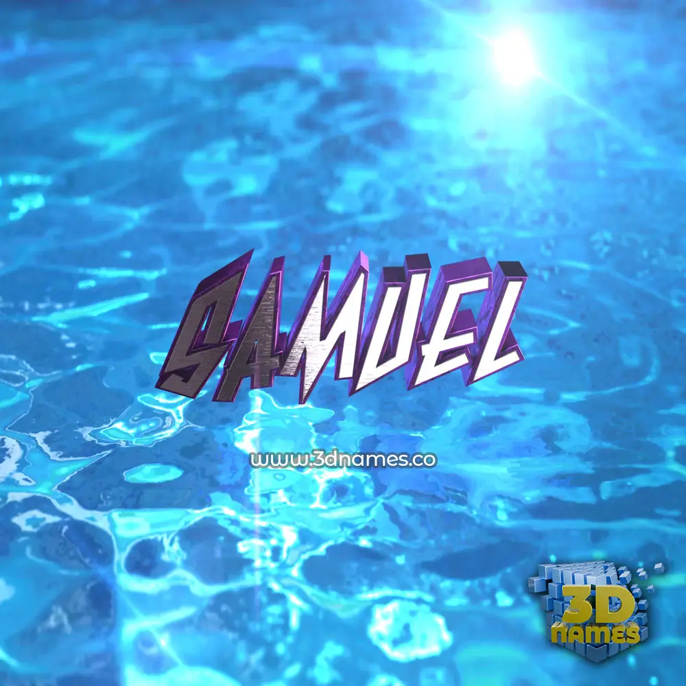 samuel in Water 2015 style - 3D name wallpaper