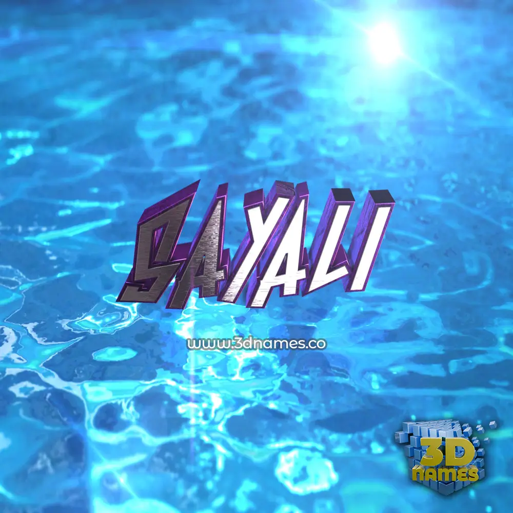 sayali in Water 2015 style - 3D name wallpaper