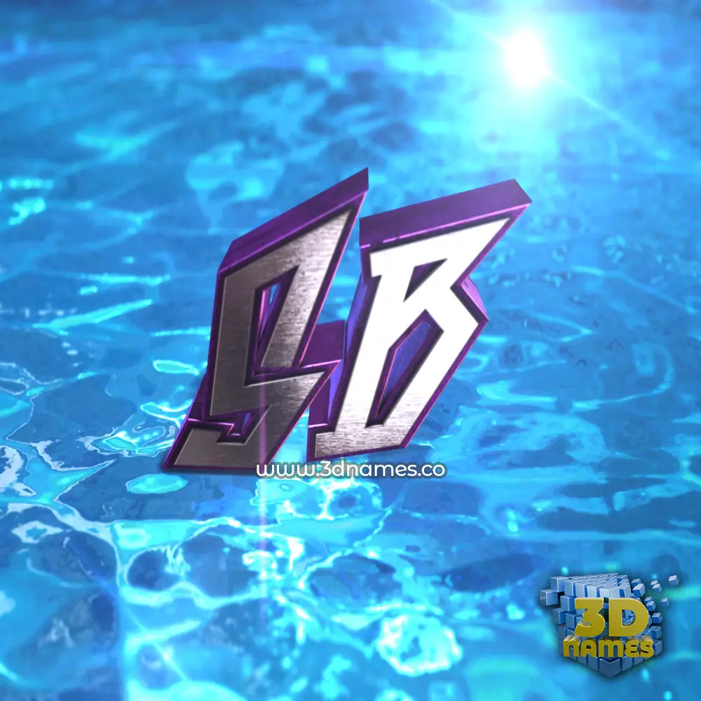 sb in Water 2015 style - 3D name wallpaper