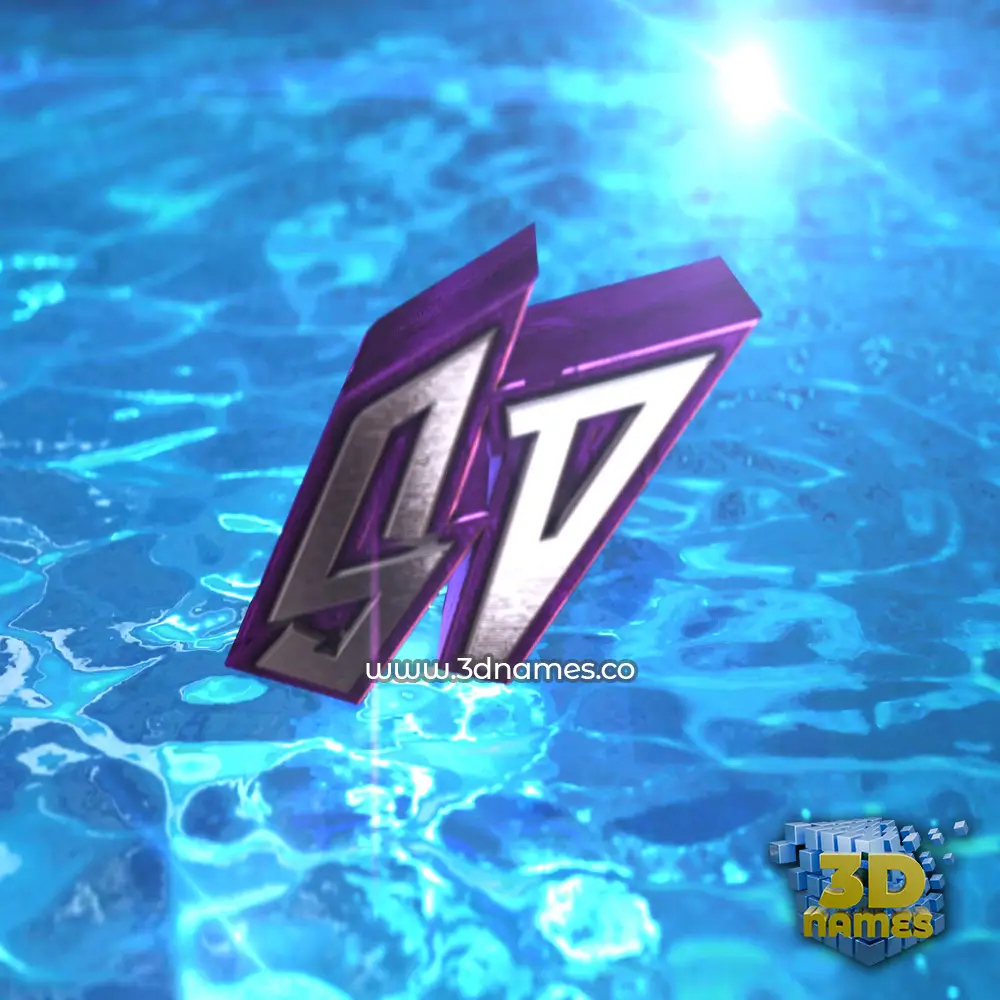 sd in Water 2015 style - 3D name wallpaper