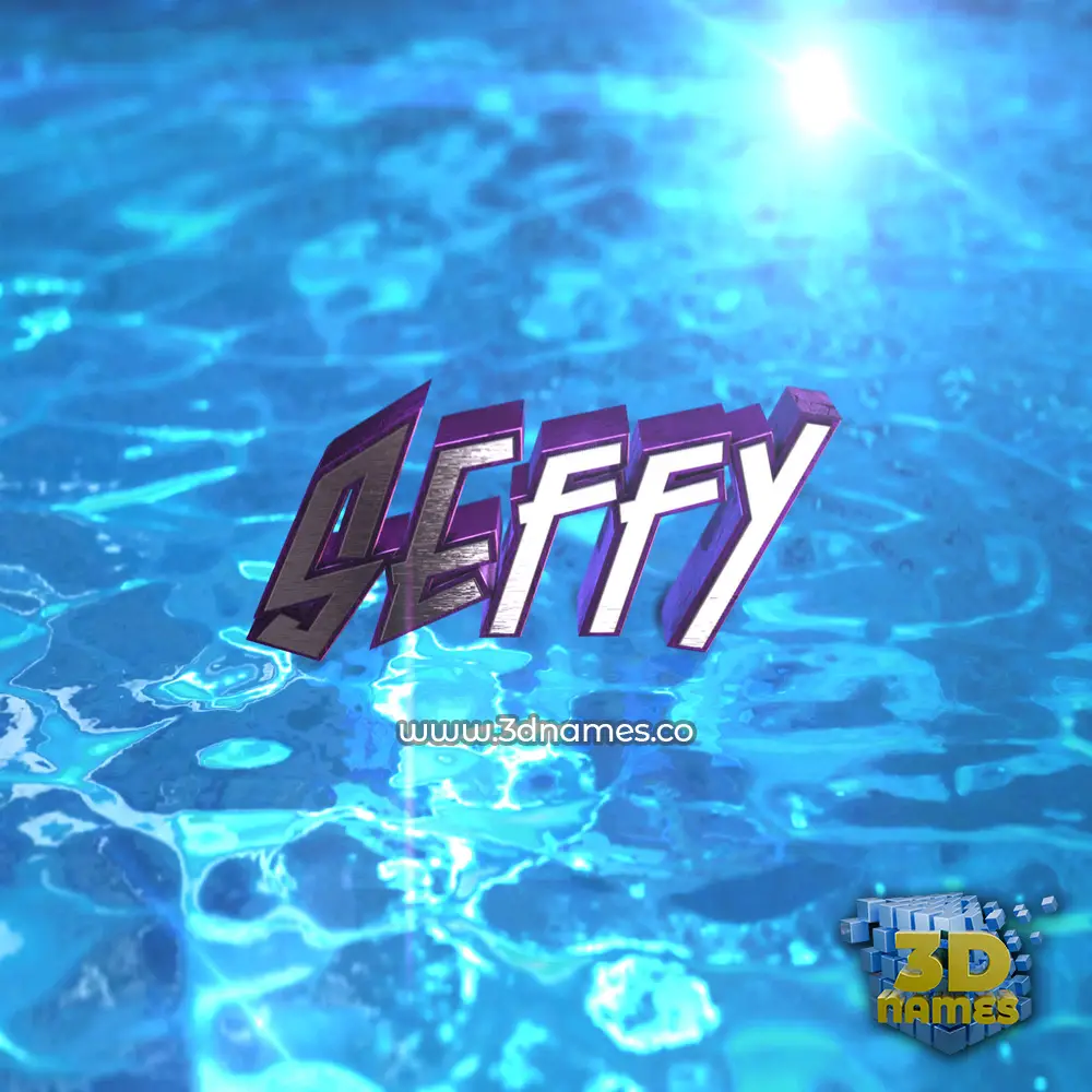 seffy in Water 2015 style - 3D name wallpaper