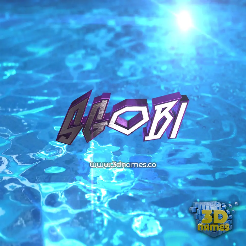sgobi in Water 2015 style - 3D name wallpaper