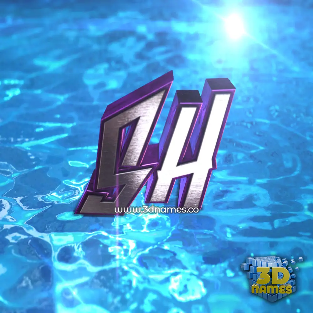 sh in Water 2015 style - 3D name wallpaper