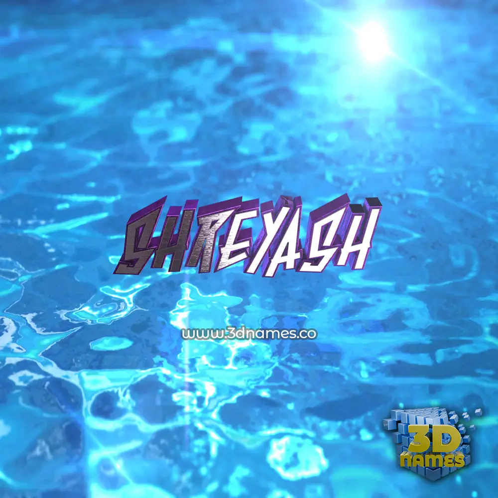 shreyash in Water 2015 style - 3D name wallpaper
