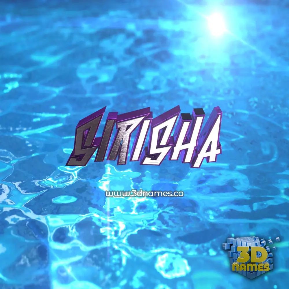 sirisha in Water 2015 style - 3D name wallpaper