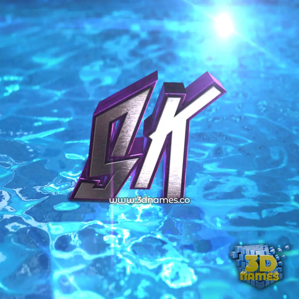 sk in Water 2015 style - 3D name wallpaper