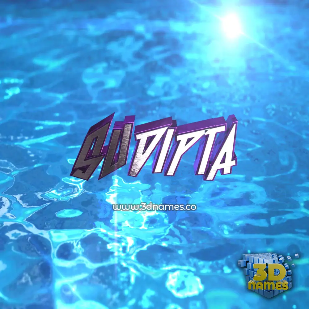 sudipta in Water 2015 style - 3D name wallpaper