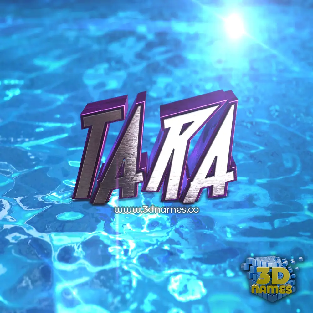 tara in Water 2015 style - 3D name wallpaper