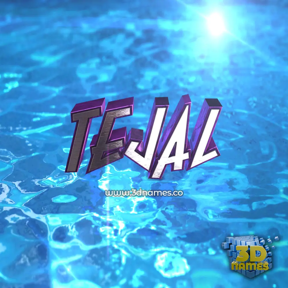 tejal in Water 2015 style - 3D name wallpaper