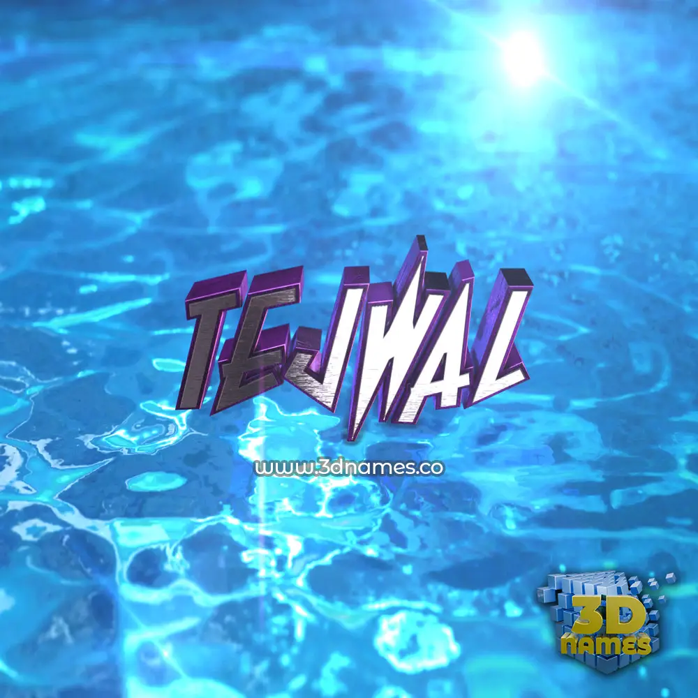tejwal in Water 2015 style - 3D name wallpaper
