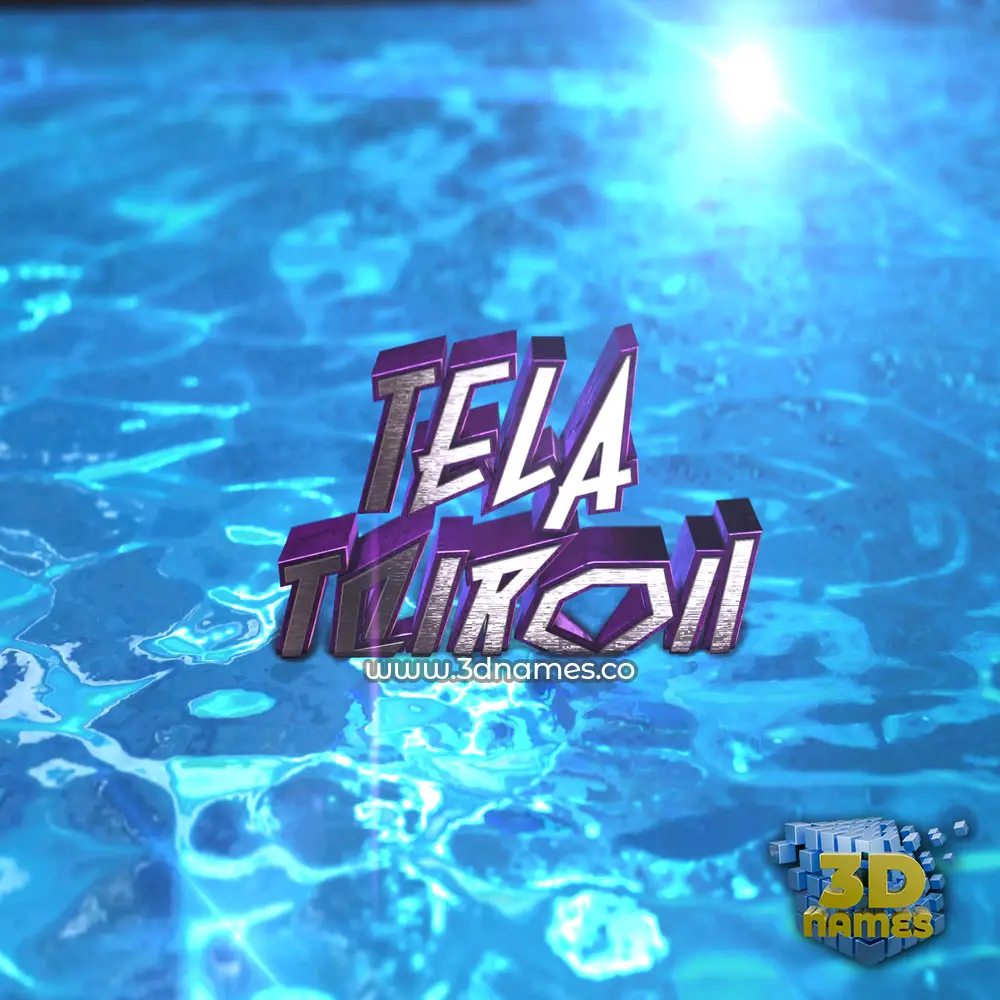 tela tsirou in Water 2015 style - 3D name wallpaper