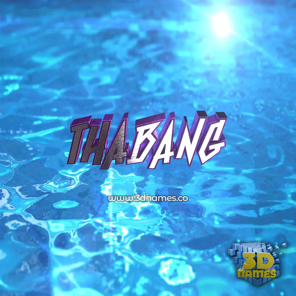 thabang in Water 2015 style - 3D name wallpaper
