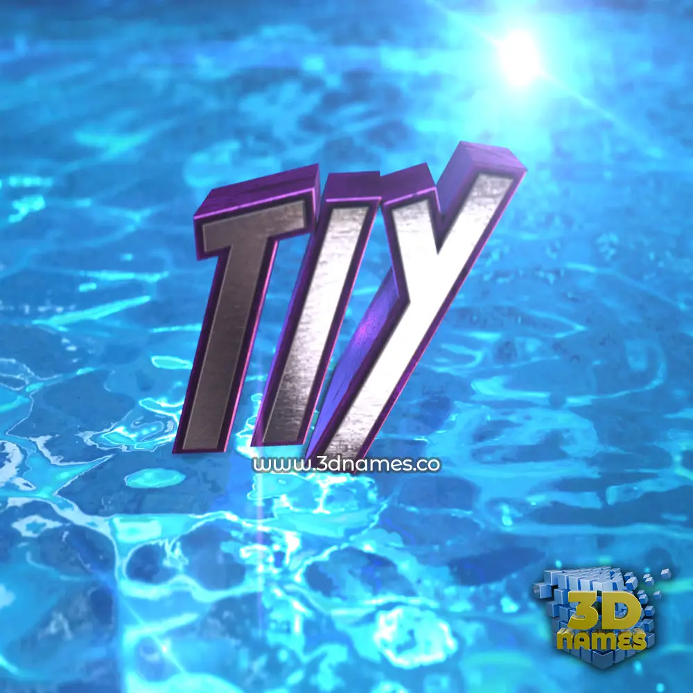 tiy in Water 2015 style - 3D name wallpaper