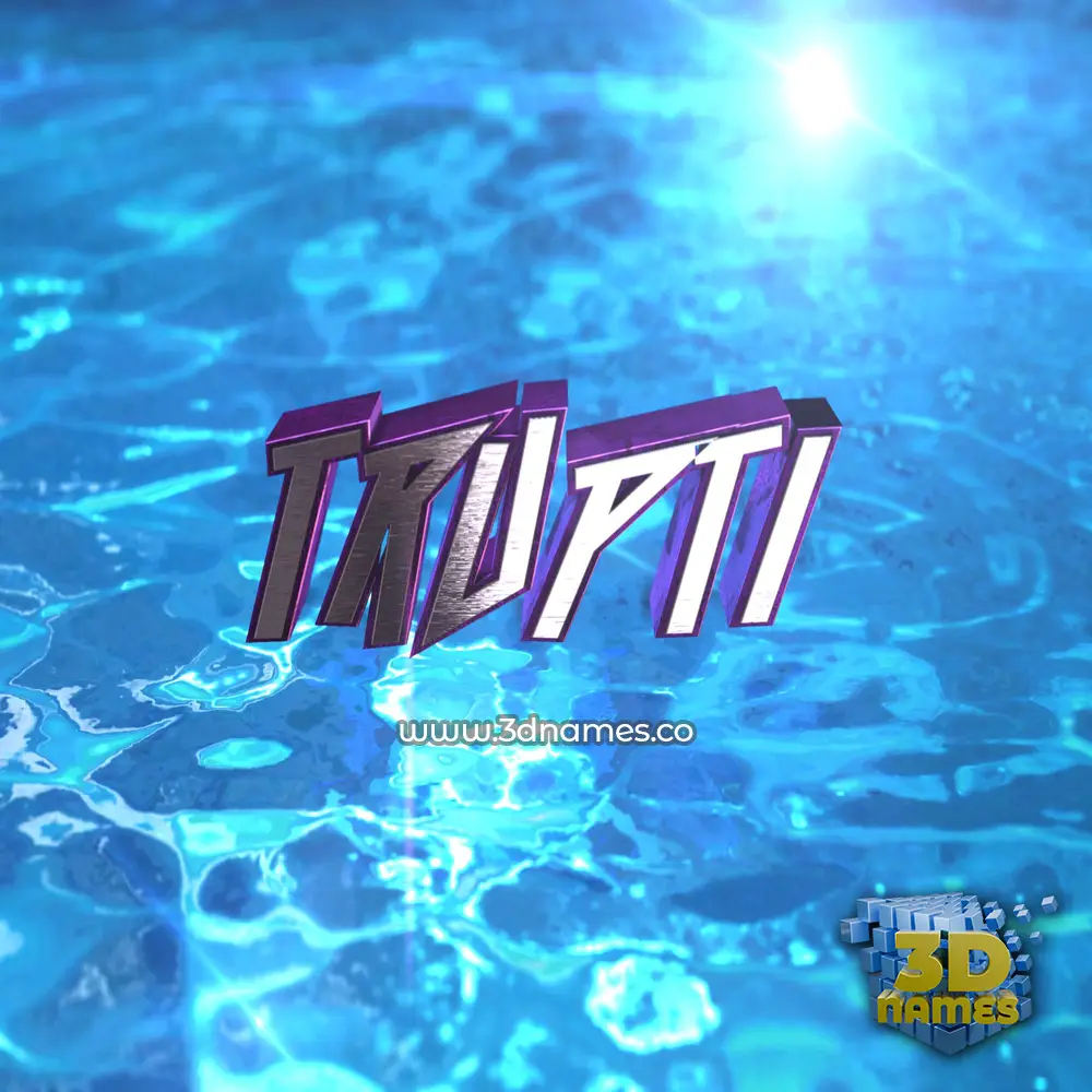 trupti in Water 2015 style - 3D name wallpaper