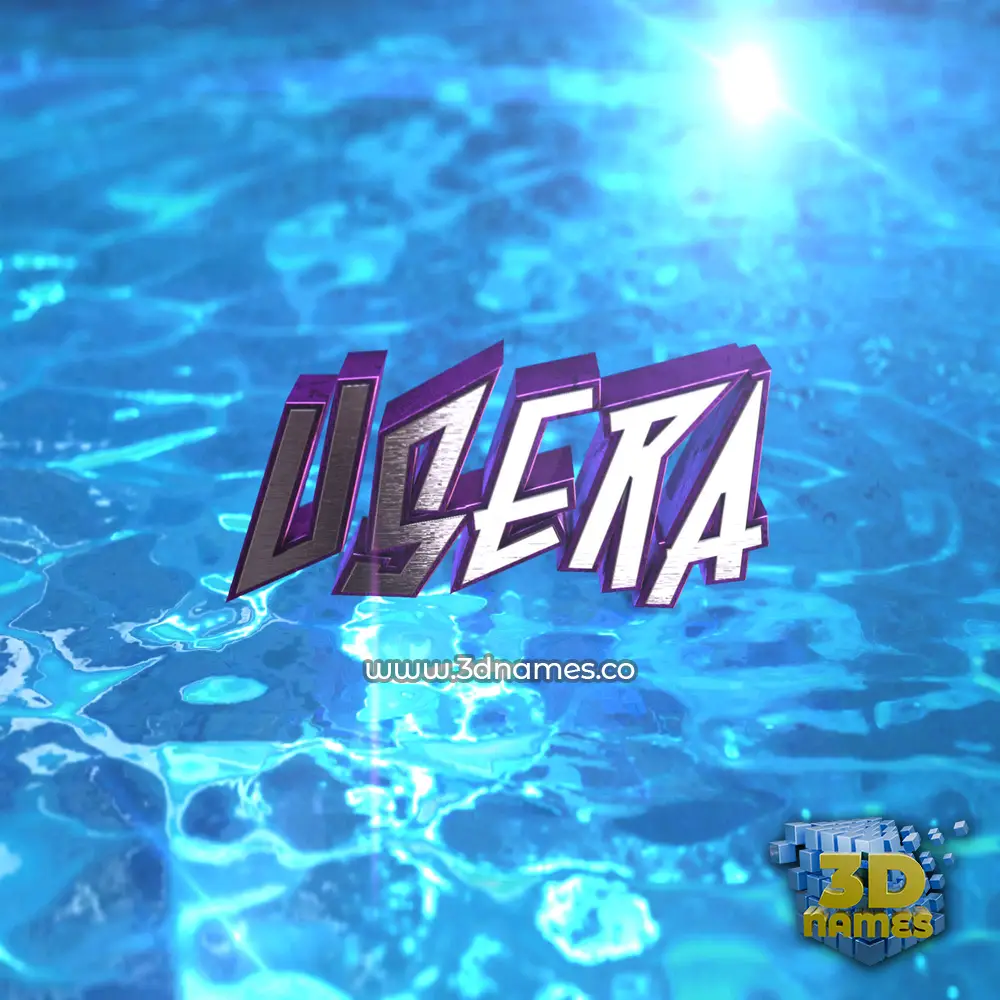 usera in Water 2015 style - 3D name wallpaper