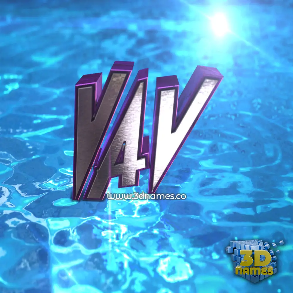 vav in Water 2015 style - 3D name wallpaper