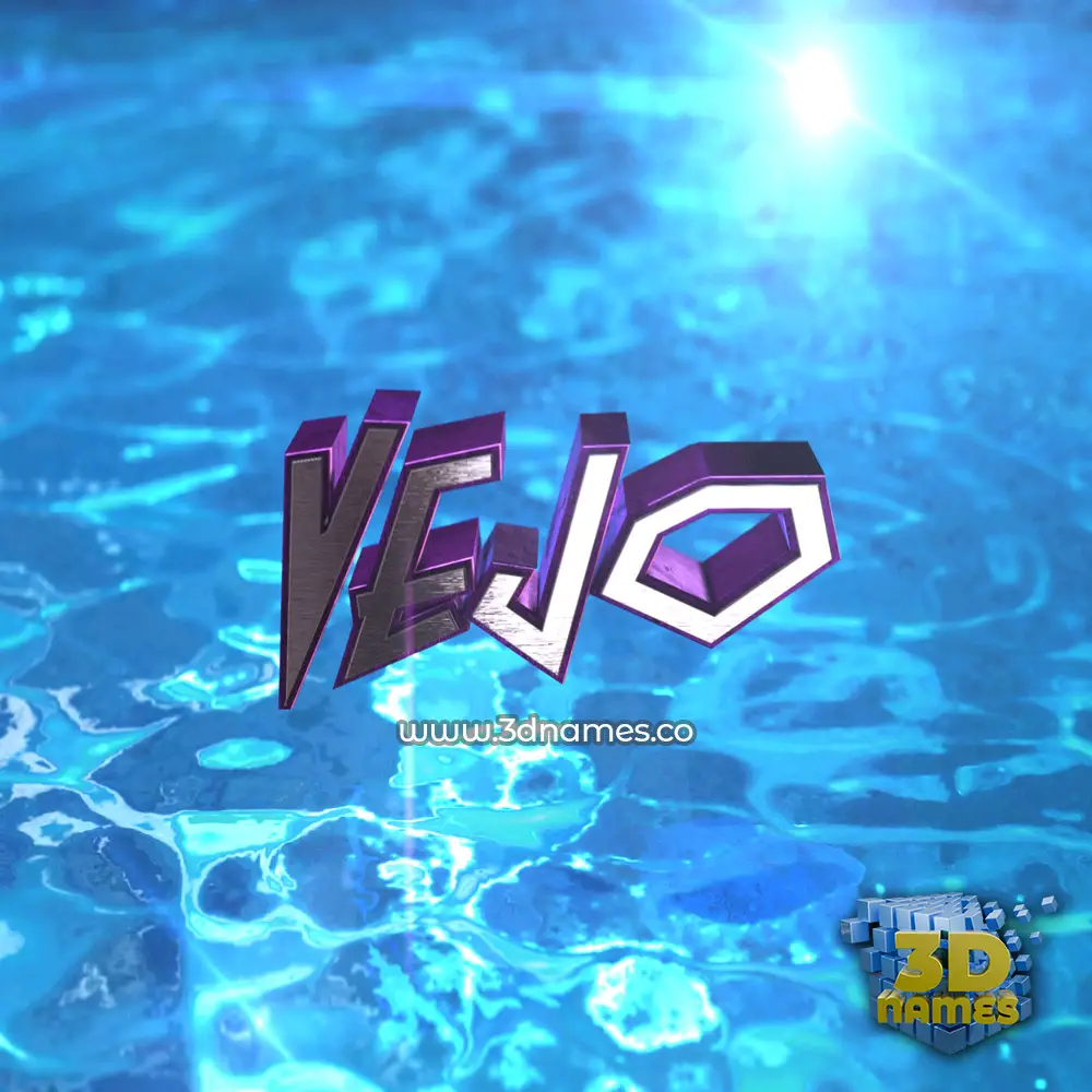 vejo in Water 2015 style - 3D name wallpaper