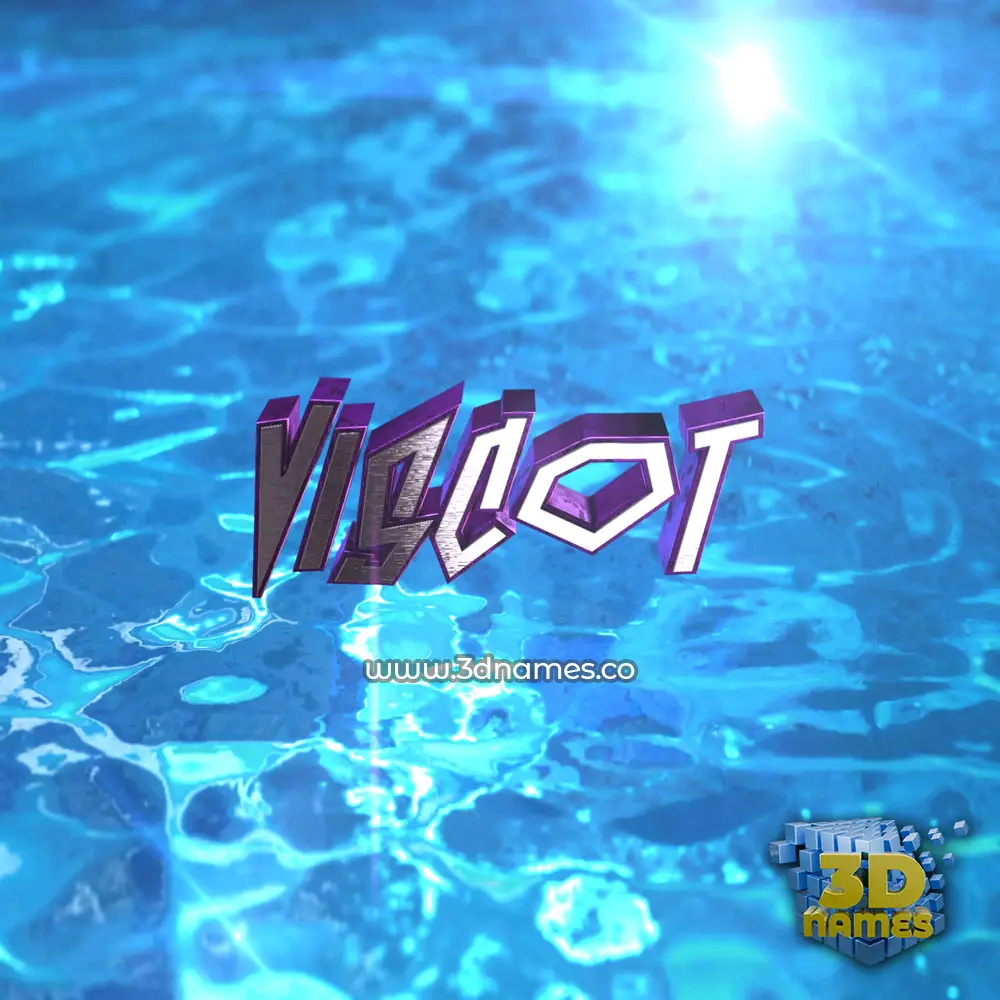 viscot in Water 2015 style - 3D name wallpaper