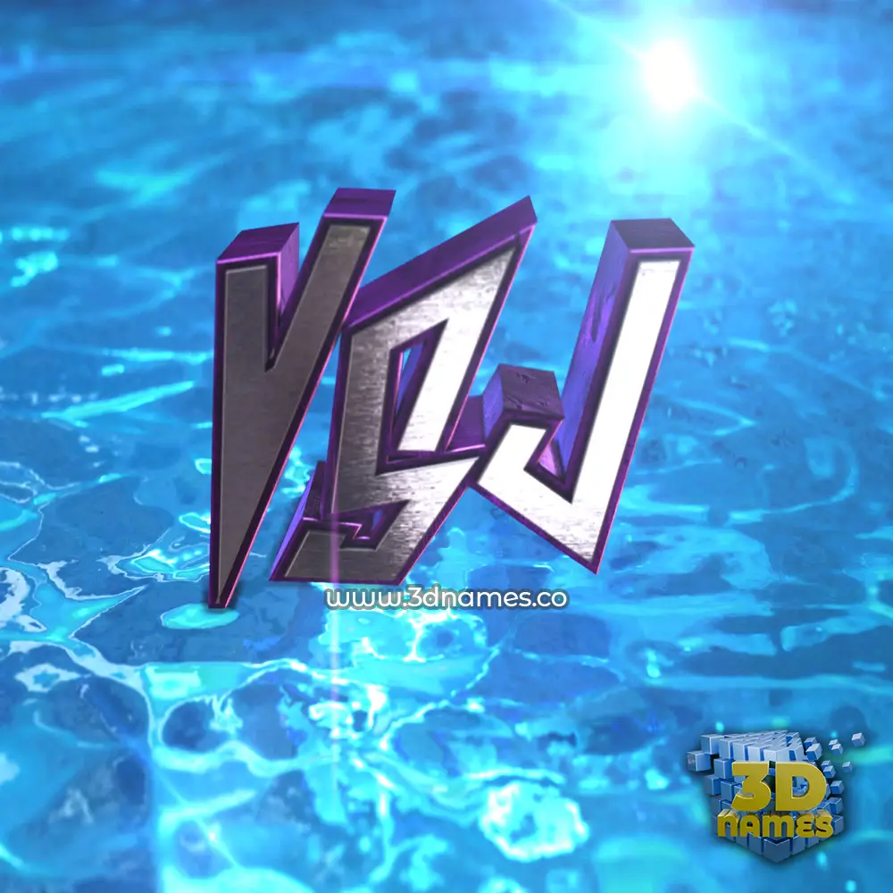 vsj in Water 2015 style - 3D name wallpaper