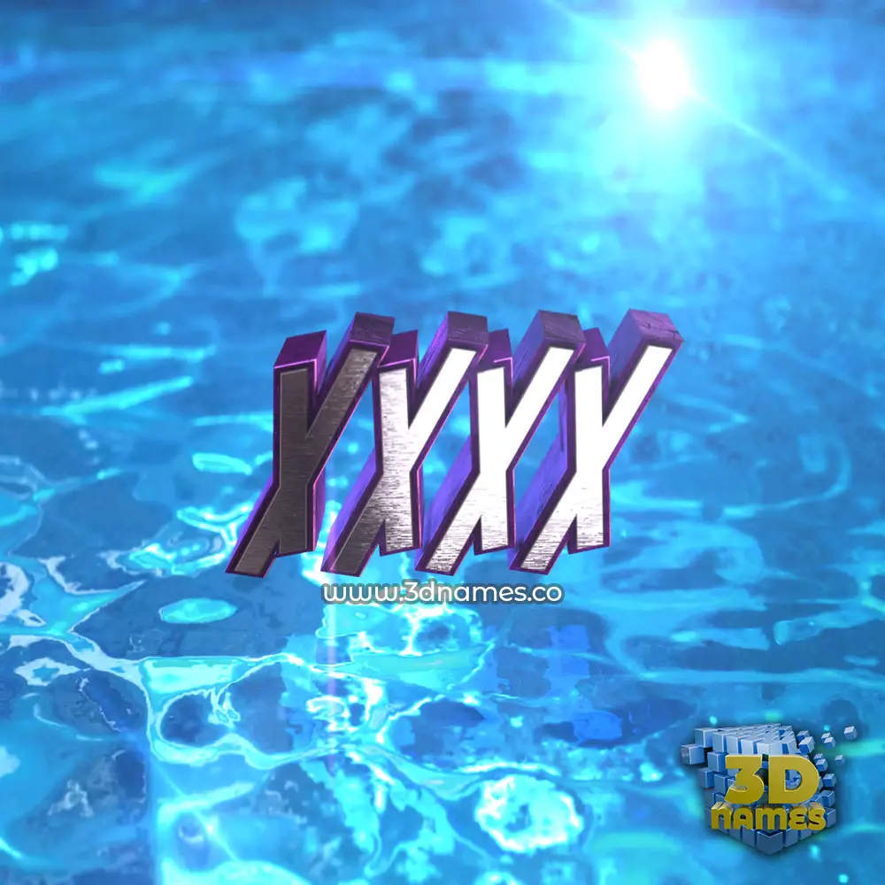 xxxx in Water 2015 style - 3D name wallpaper