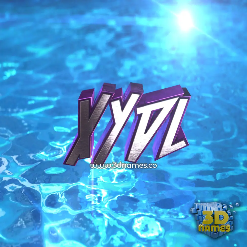 xydl in Water 2015 style - 3D name wallpaper