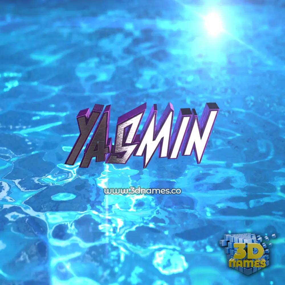 yasmin in Water 2015 style - 3D name wallpaper