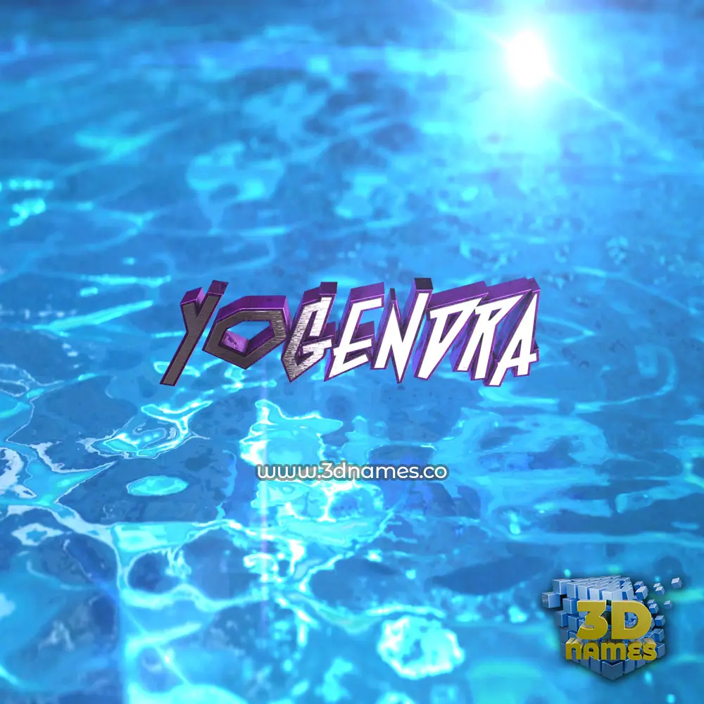 yogendra in Water 2015 style - 3D name wallpaper