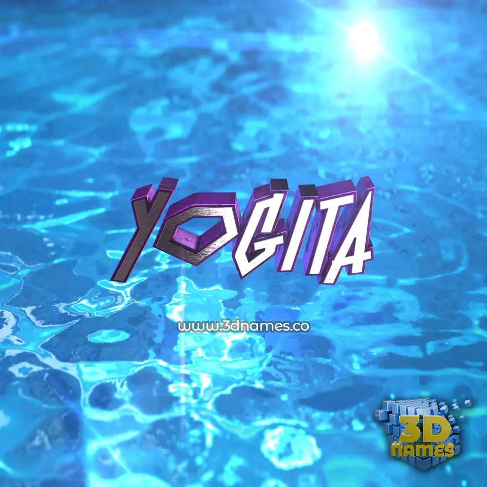 yogita in Water 2015 style - 3D name wallpaper