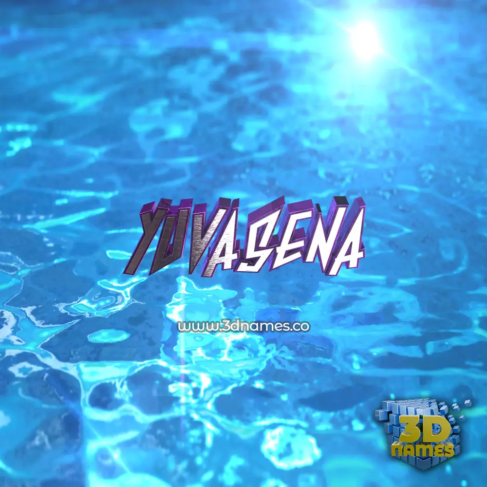 yuvasena in Water 2015 style - 3D name wallpaper