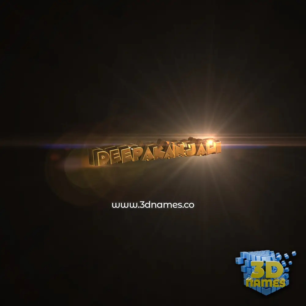 deepakanjali in Golden Sparkle style - 3D name wallpaper