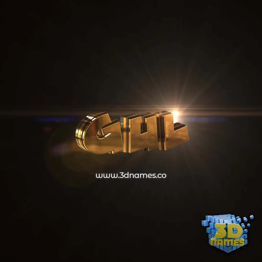 gul in Golden Sparkle style - 3D name wallpaper