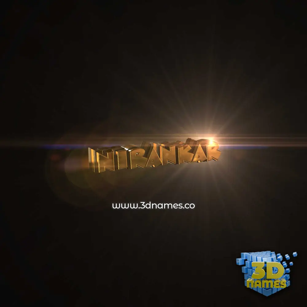 nirankar in Golden Sparkle style - 3D name wallpaper