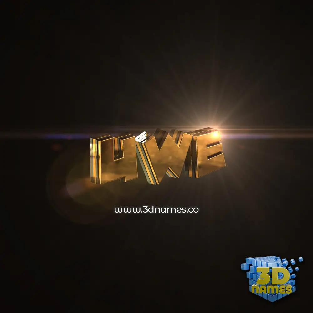 uwe in Golden Sparkle style - 3D name wallpaper