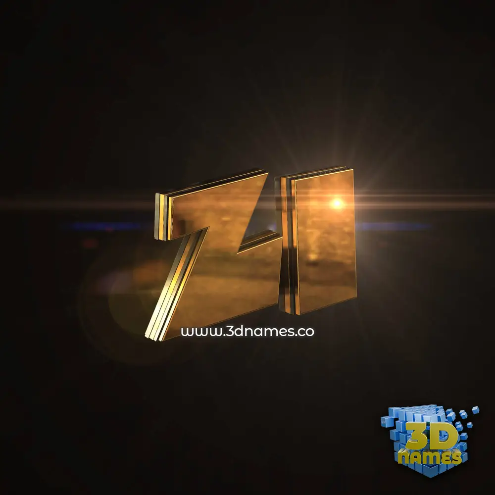 zi in Golden Sparkle style - 3D name wallpaper