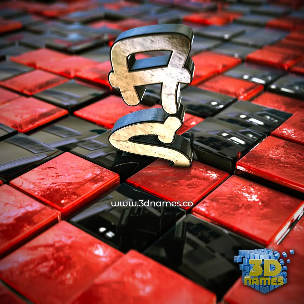 a s in Red Checkered style - 3D name wallpaper