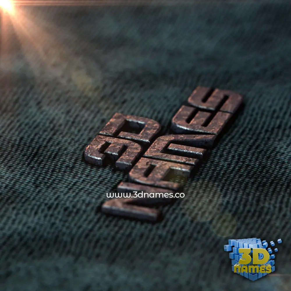 3d names in Rusty Metal style - 3D name wallpaper