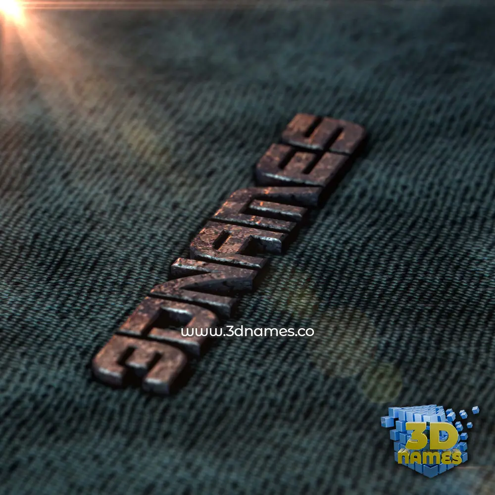 3dnames in Rusty Metal style - 3D name wallpaper